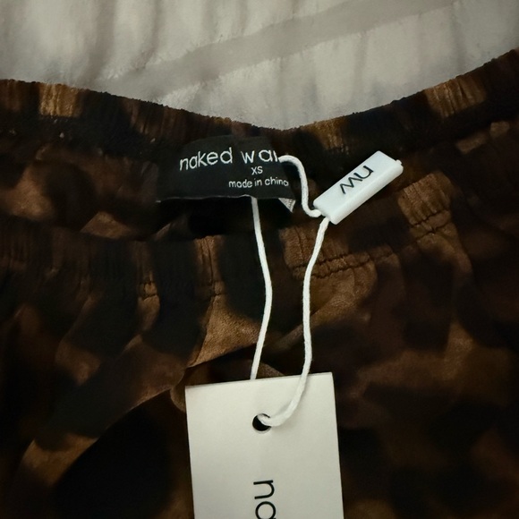 Naked Wardrobe Leopard Print Wide Leg Pants - Picture 3 of 3